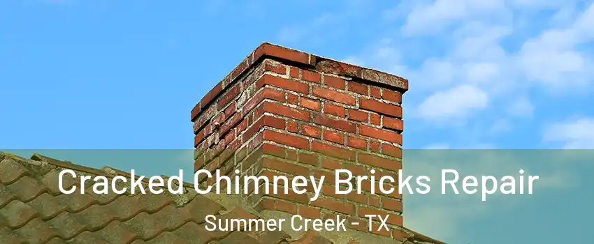 Cracked Chimney Bricks Repair Summer Creek - TX