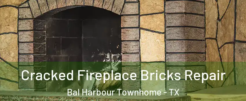 Cracked Fireplace Bricks Repair Bal Harbour Townhome - TX