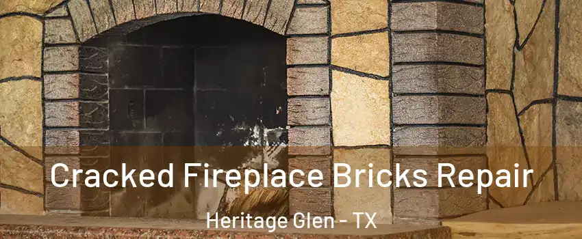 Cracked Fireplace Bricks Repair Heritage Glen - TX