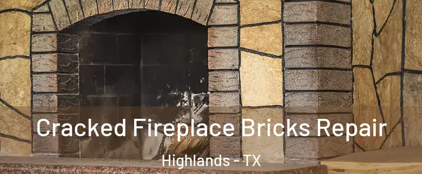 Cracked Fireplace Bricks Repair Highlands - TX