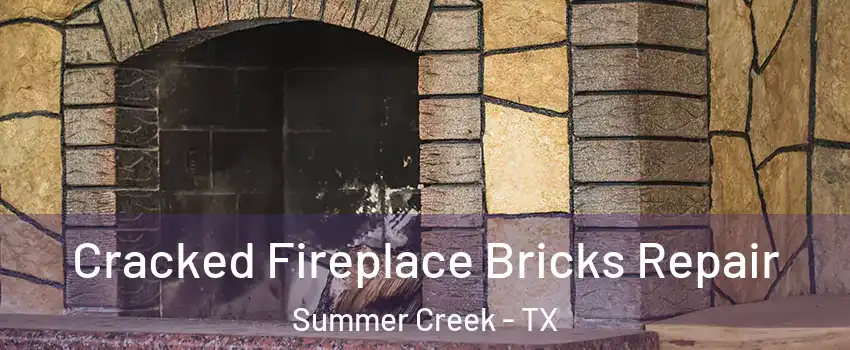 Cracked Fireplace Bricks Repair Summer Creek - TX