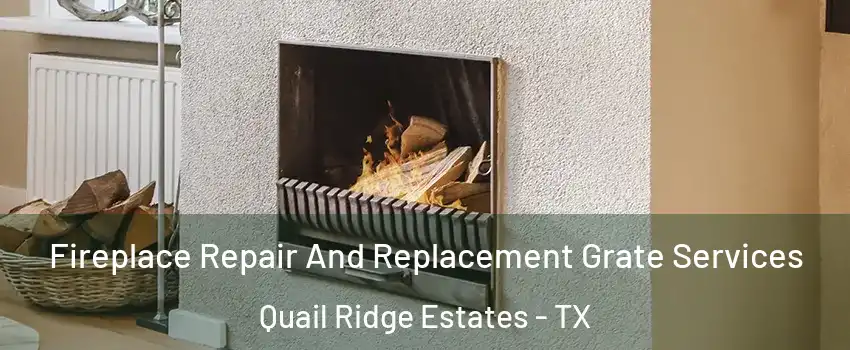 Fireplace Repair And Replacement Grate Services Quail Ridge Estates - TX