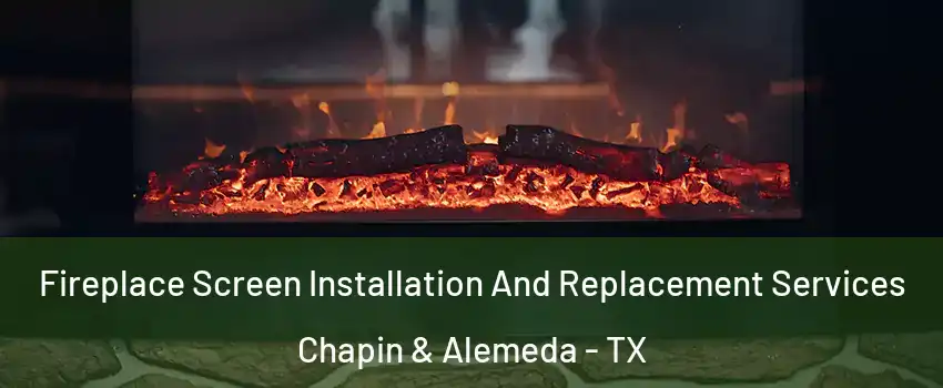 Fireplace Screen Installation And Replacement Services Chapin & Alemeda - TX