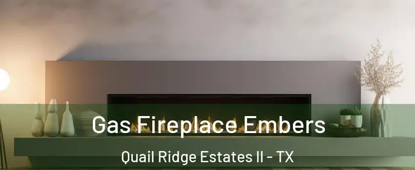 Gas Fireplace Embers Quail Ridge Estates II - TX