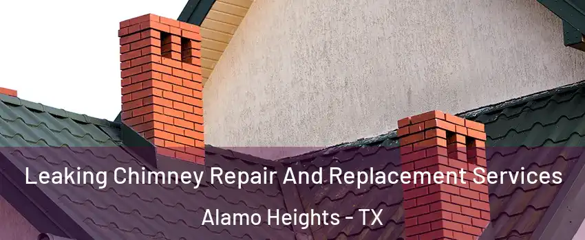 Leaking Chimney Repair And Replacement Services Alamo Heights - TX