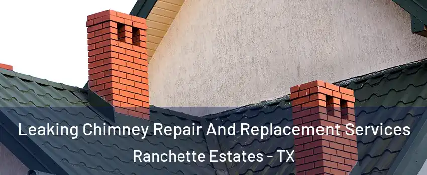 Leaking Chimney Repair And Replacement Services Ranchette Estates - TX