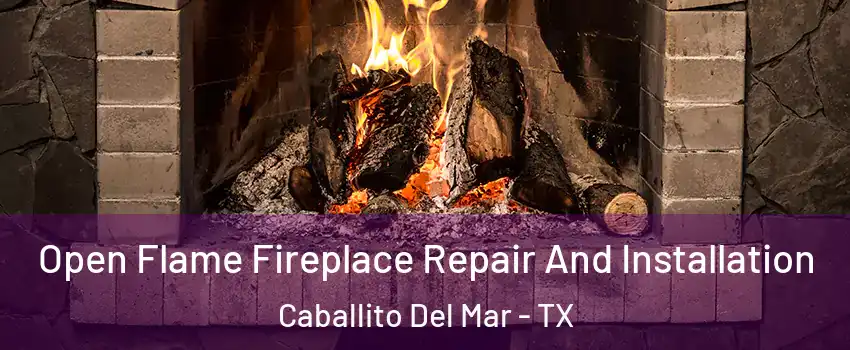 Open Flame Fireplace Repair And Installation Caballito Del Mar - TX